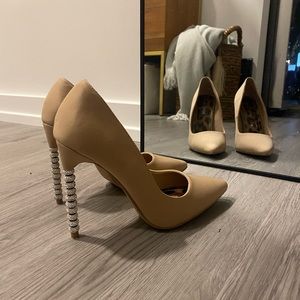 Nude high heels